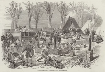 Feldöfen zur Verpflegung französischer Truppen